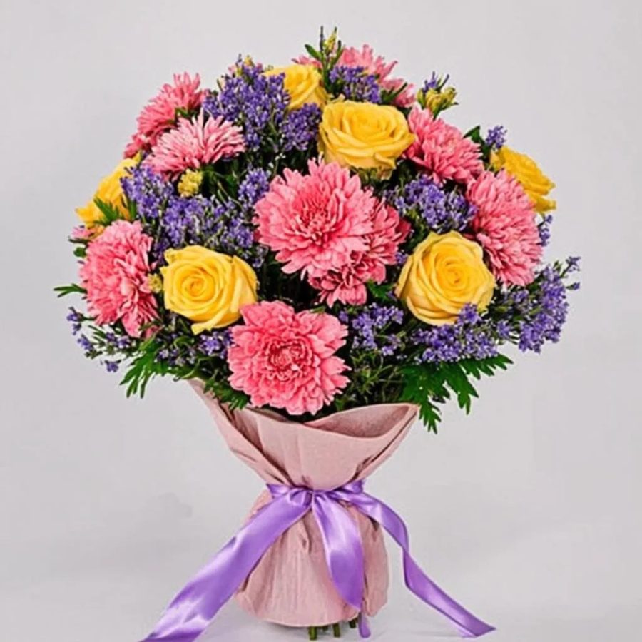 Mixed Flowers Bouquet — PhoolNagar.com