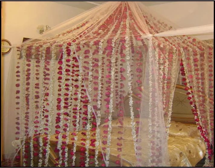 Dulhan Room #3 — Hanging Marigold Strings Decor — PhoolNagar.com